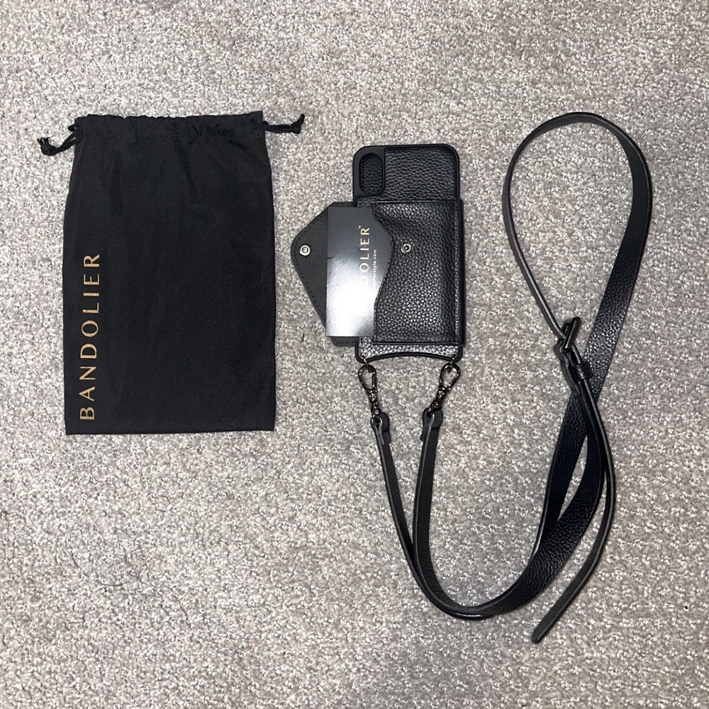 Bandolier iphone XS/X Hailey Black Crossbody Case